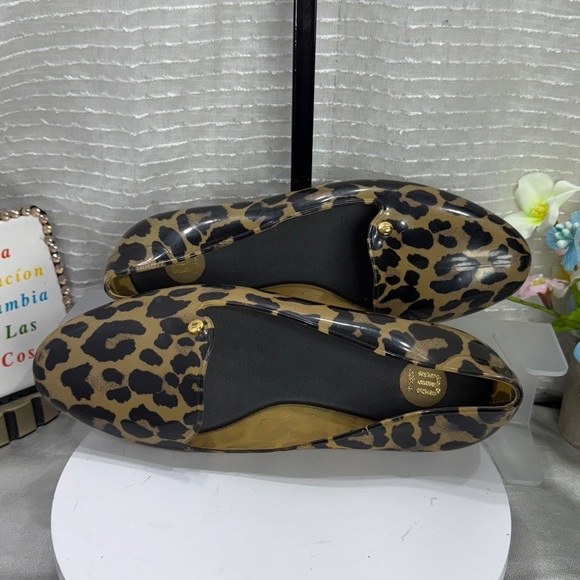 (C2) MELISSA Virtue - Leopard Print Jelly Loafers, Women's Size 6 - Picture 4 of 9